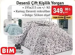 CASİLDA HOME DESENLİ ÇİFT KİŞİLİK YORGAN